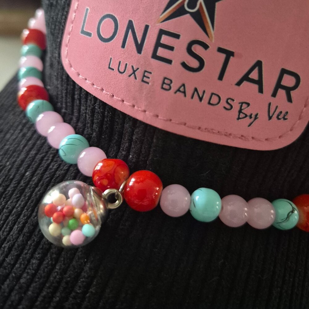 One-of-a-Kind Beaded Hat Band Colorful Western Cowgirl Accessory LoneStar Luxe
